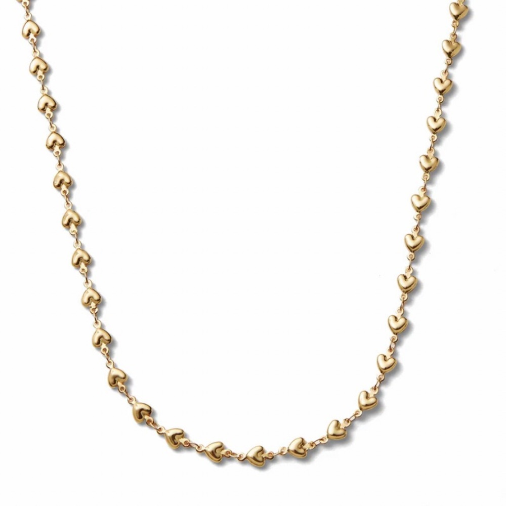 New Crystal Haze Habibi Heart Chain! Gorgeous 18ct plated gold color !